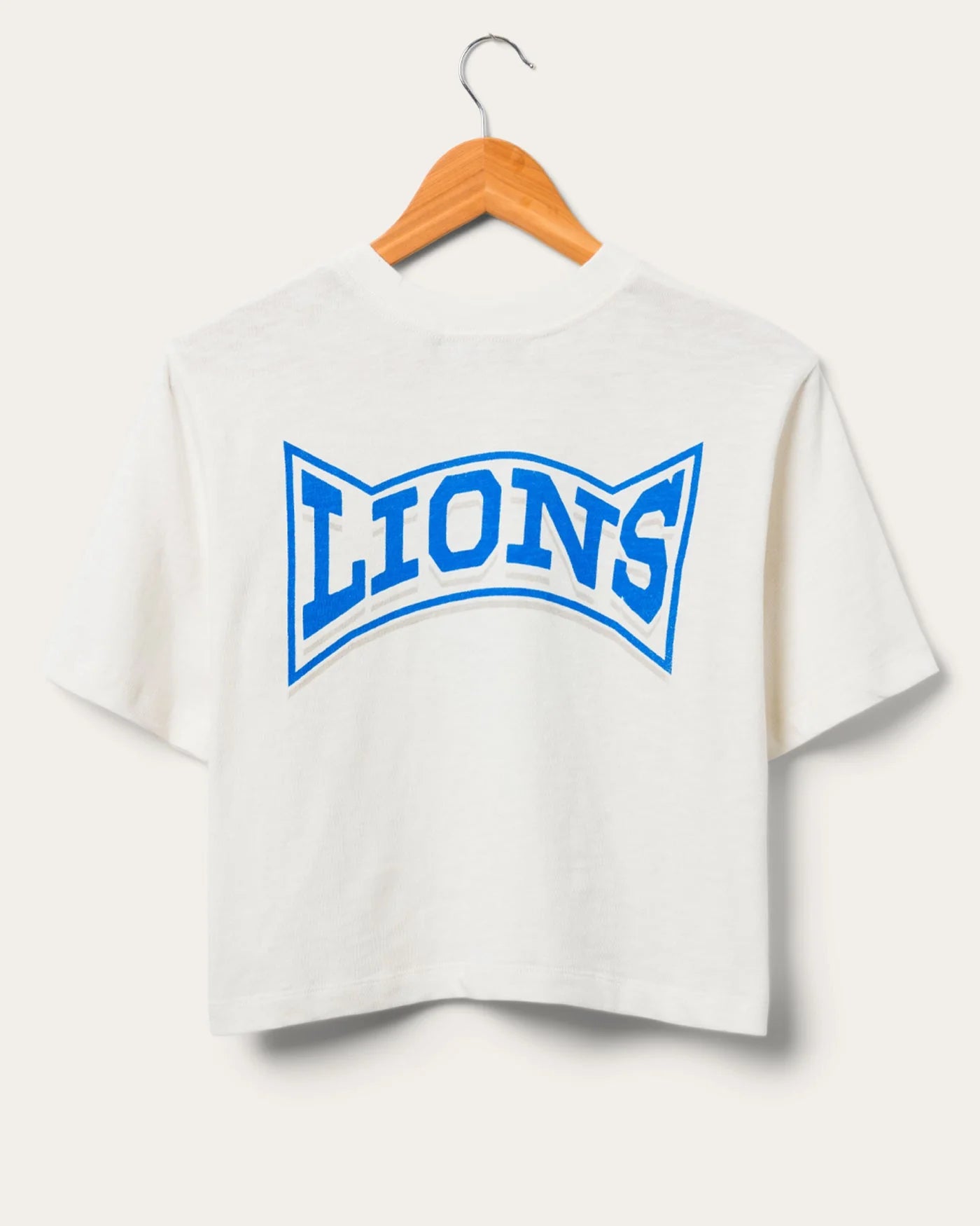 Detroit Lions Mock Neck Crop Tee