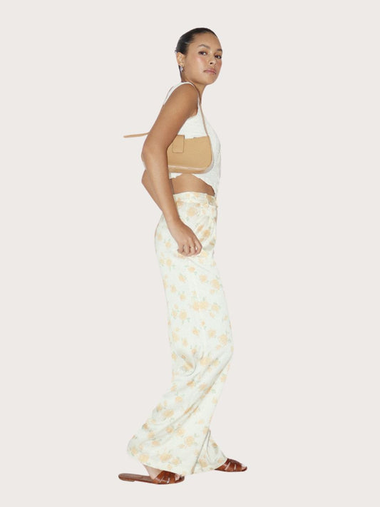 Luna Floral Satin Pants