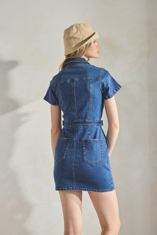 Denim Boiler Dress