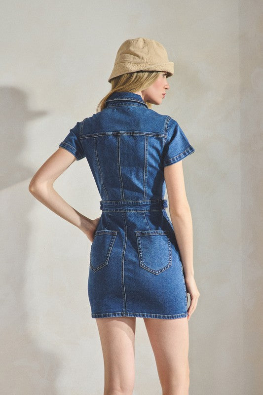 Denim Boiler Dress