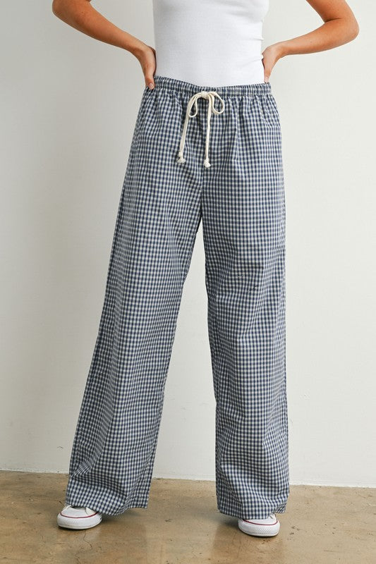 Loose-fit Adjustable Tie-front Pants