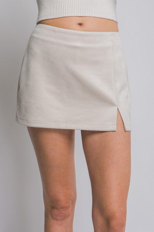 Sue Mini Skort With Side Slit