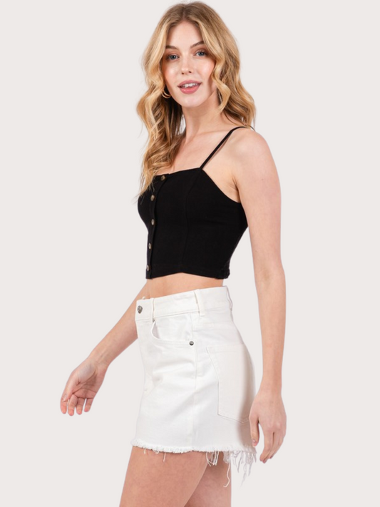 Smocked Cami Crop Top