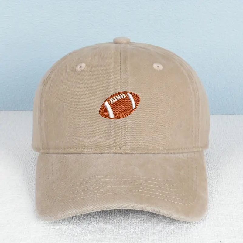 Embroidered Football Cap