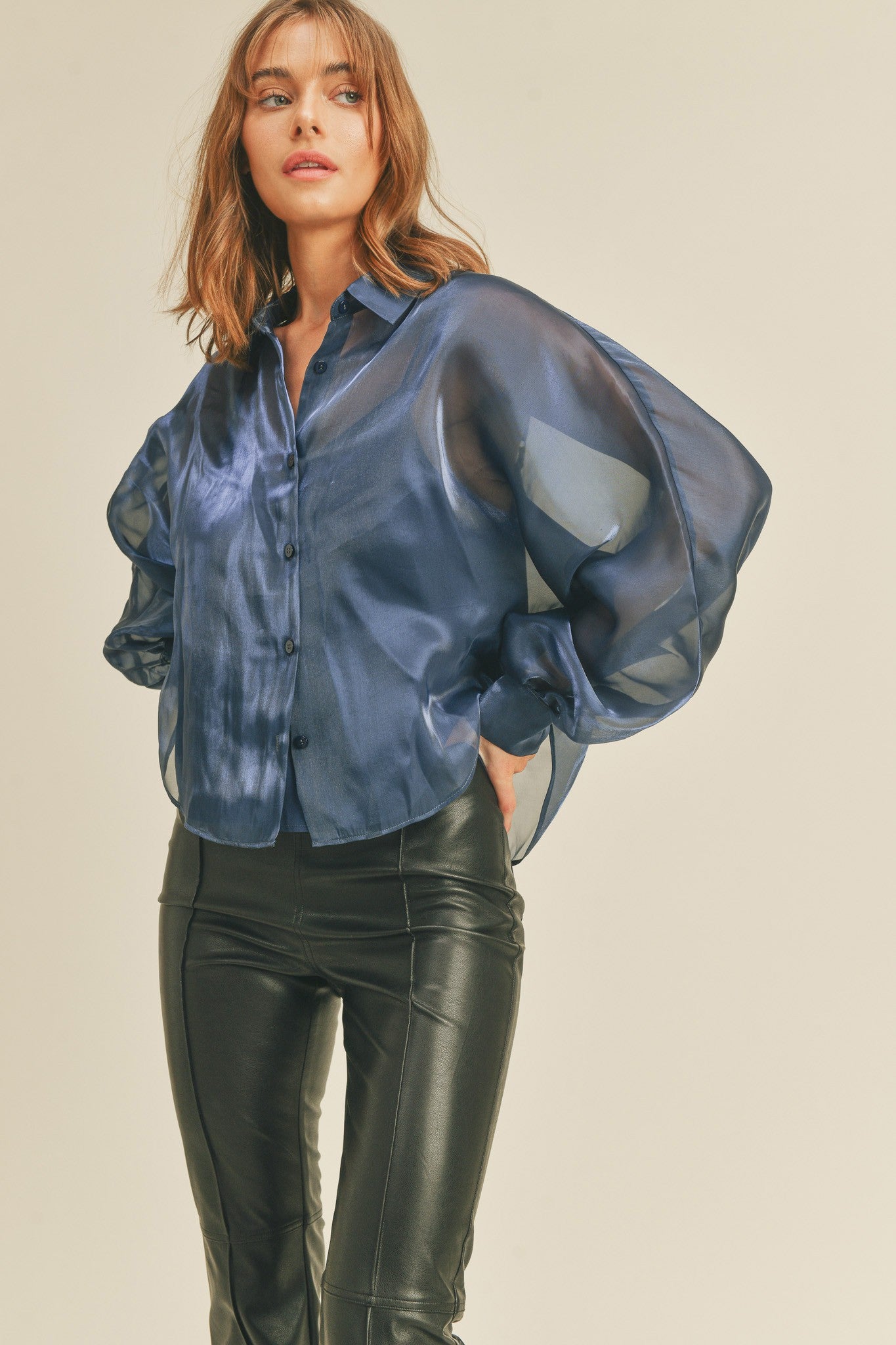 Organza Button Down - Basic Bee