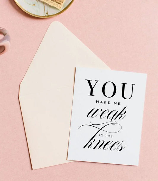 Weak in the Knees Love Card - Basic Bee