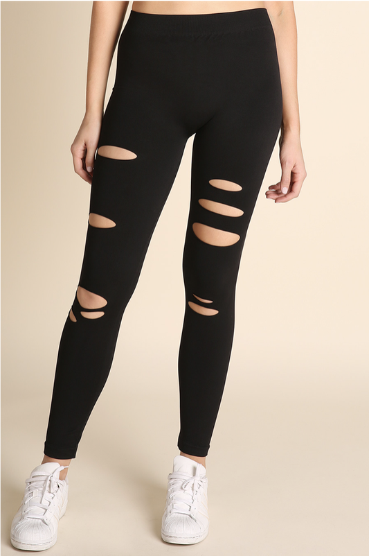 NikiBiki: Distressed Leggings - Basic Bee