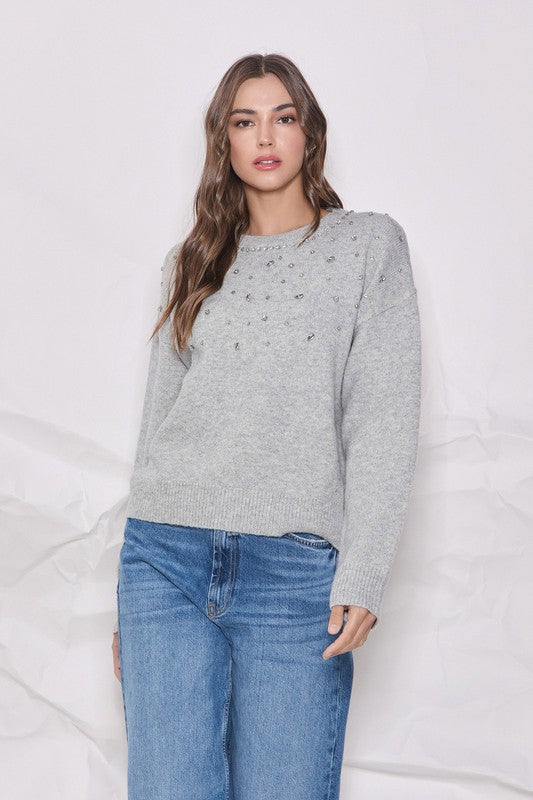 Rhinestone Sweater