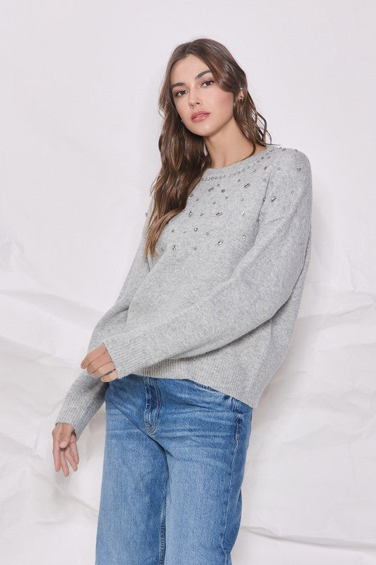 Rhinestone Sweater