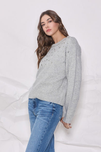 Rhinestone Sweater
