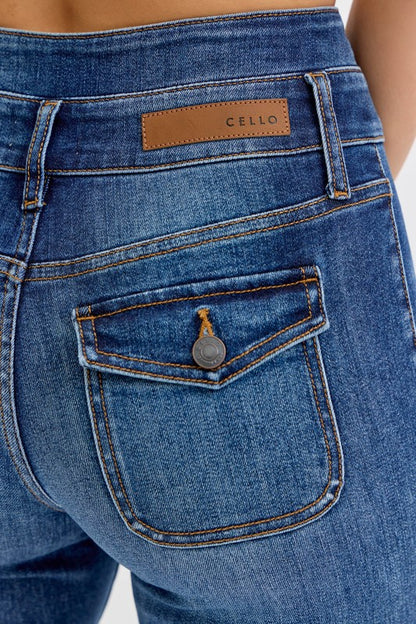 Super High Double Waist Band Flare