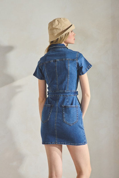 Denim Boiler Dress