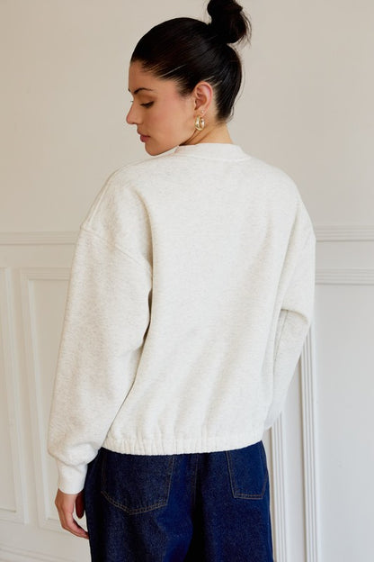 Pancake Embroidery Sweatshirt