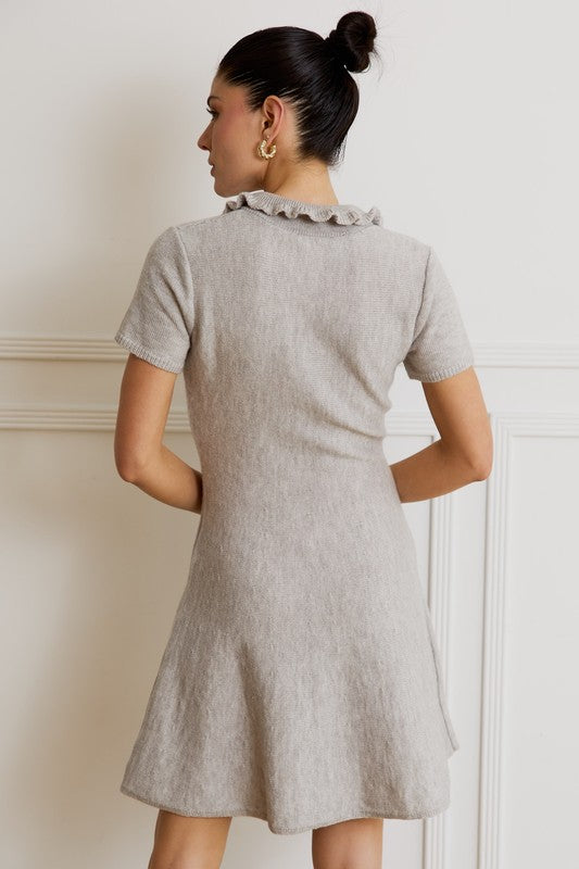 Ruffle Polo Mini Dress