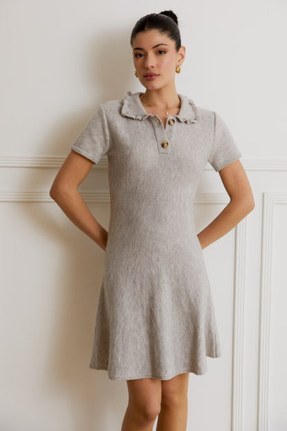 Ruffle Polo Mini Dress