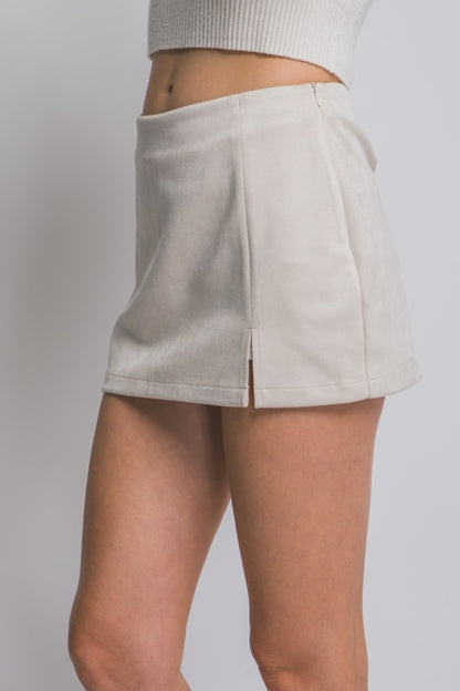 Sue Mini Skort With Side Slit