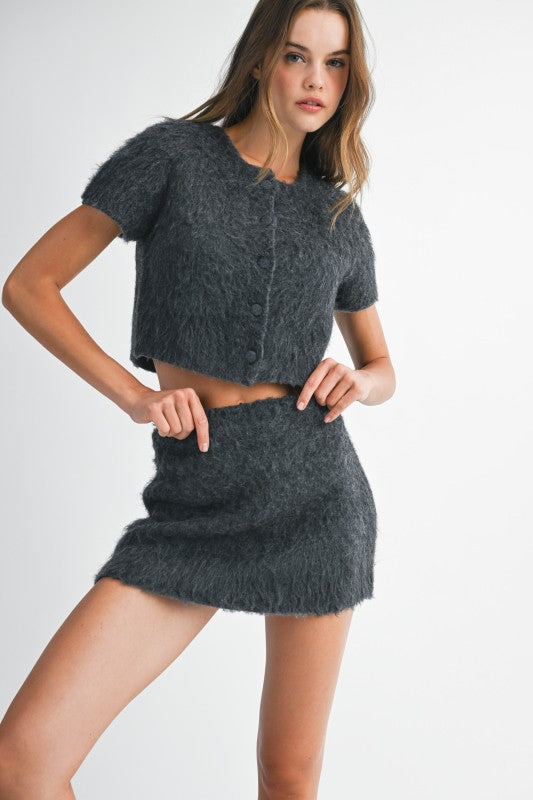 Fuzzy Mini Skirt