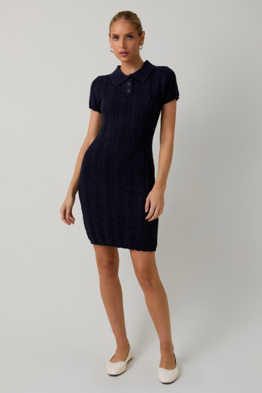 Cable Knit Midi Dress