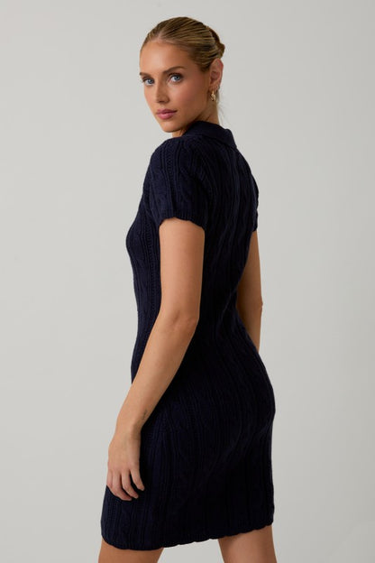 Cable Knit Midi Dress