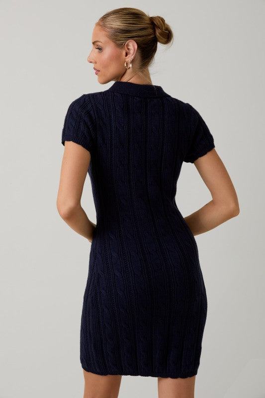 Cable Knit Midi Dress