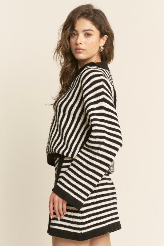 Knitted Stripe Top