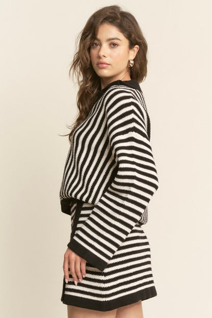 Knitted Stripe Top