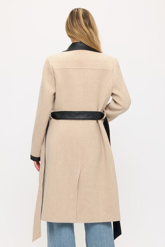 Windsor Contrast Maxi Coat