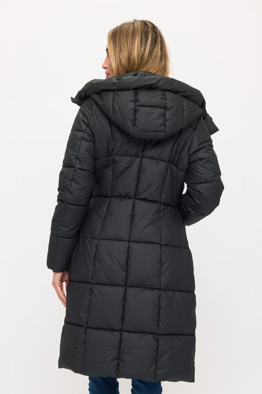 Nordic Luxe Hooded Puffer Coat