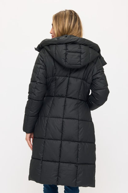 Nordic Luxe Hooded Puffer Coat