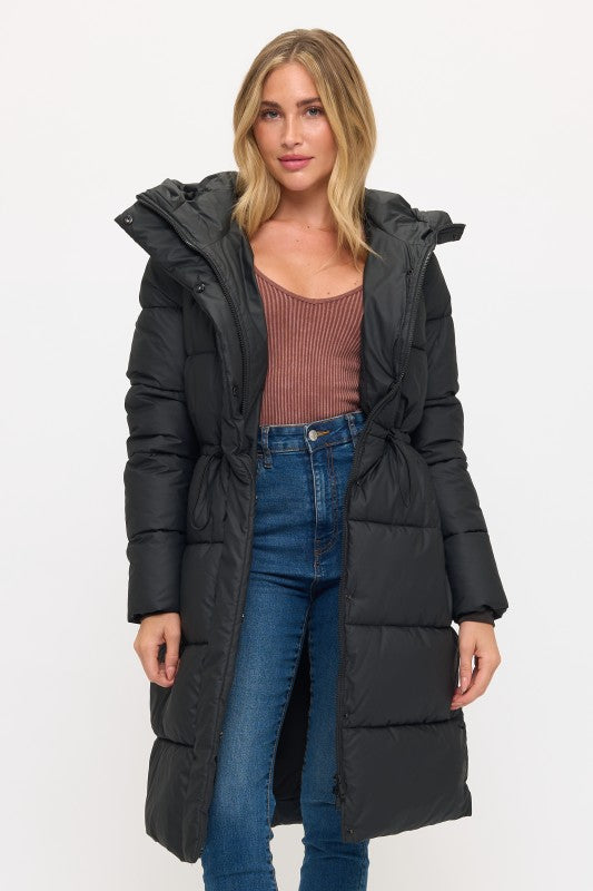 Nordic Luxe Hooded Puffer Coat
