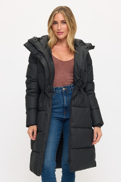 Nordic Luxe Hooded Puffer Coat