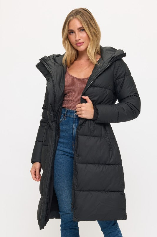 Nordic Luxe Hooded Puffer Coat