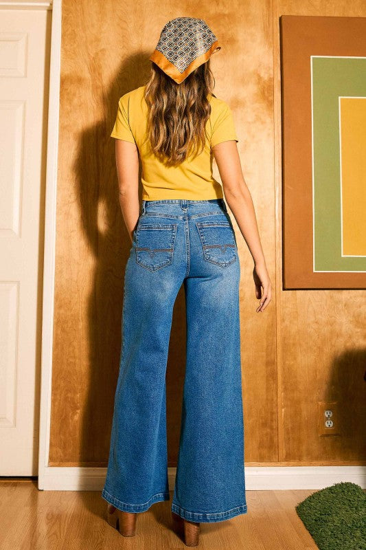 Low Rise Palazzo Jeans