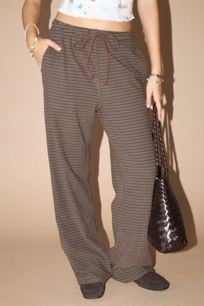 Striped Drawstring Lounge Pant