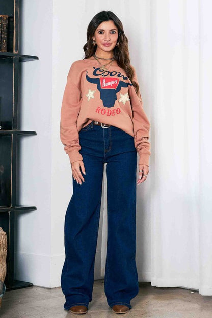High-rise Essential Wide Leg Jeans