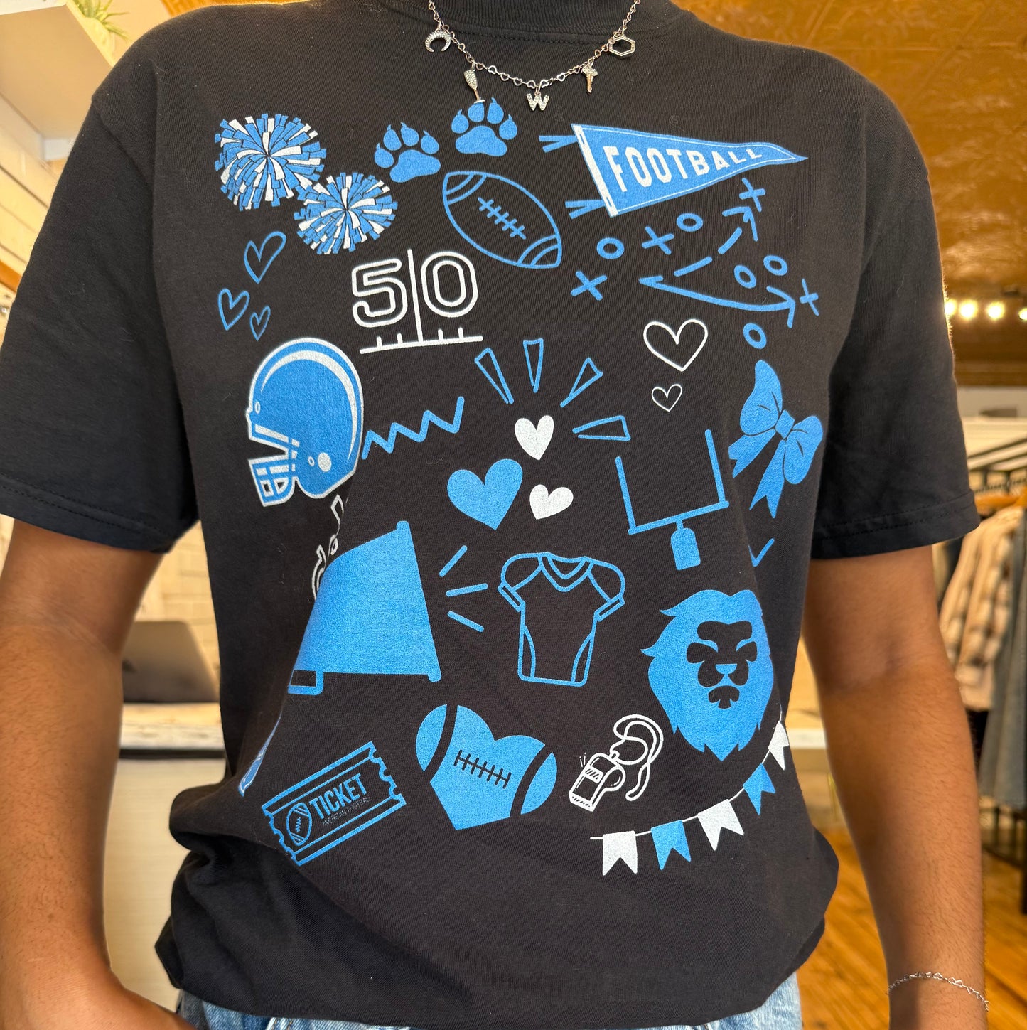 Lions Doodle Graphic Tee