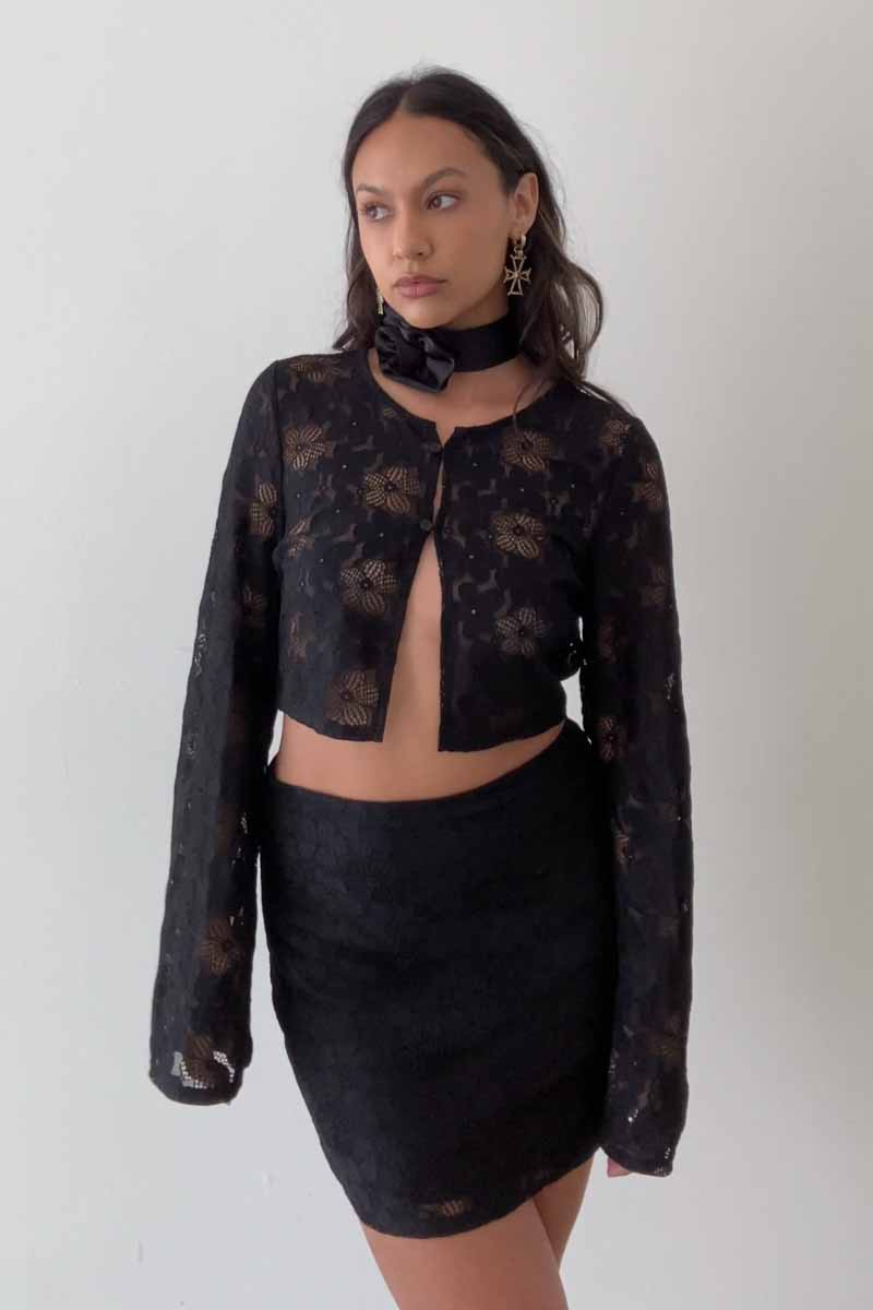 Sheer Lace Top