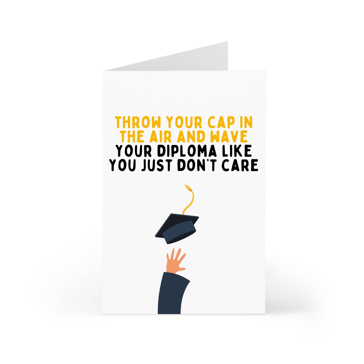 Throw Your Cap-Grad Card