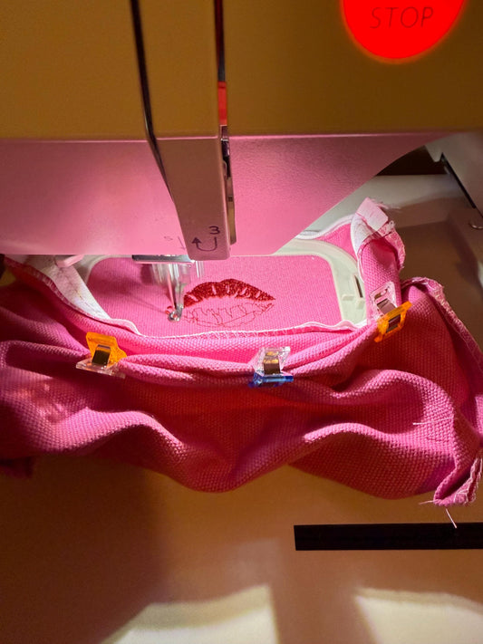 Embroidered Cosmetic Pouch