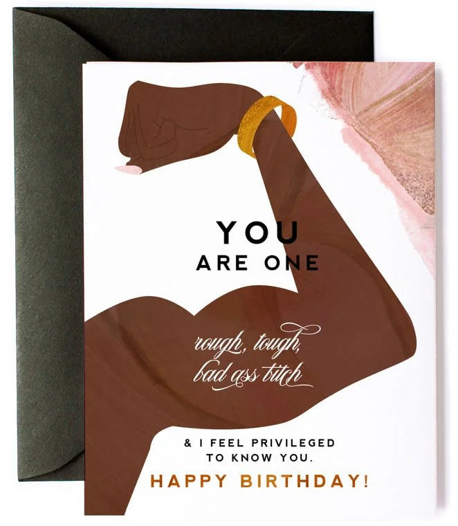 Rough Tough Bad Ass - Funny Birthday Card